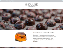 Tablet Screenshot of indulgechocolat.com